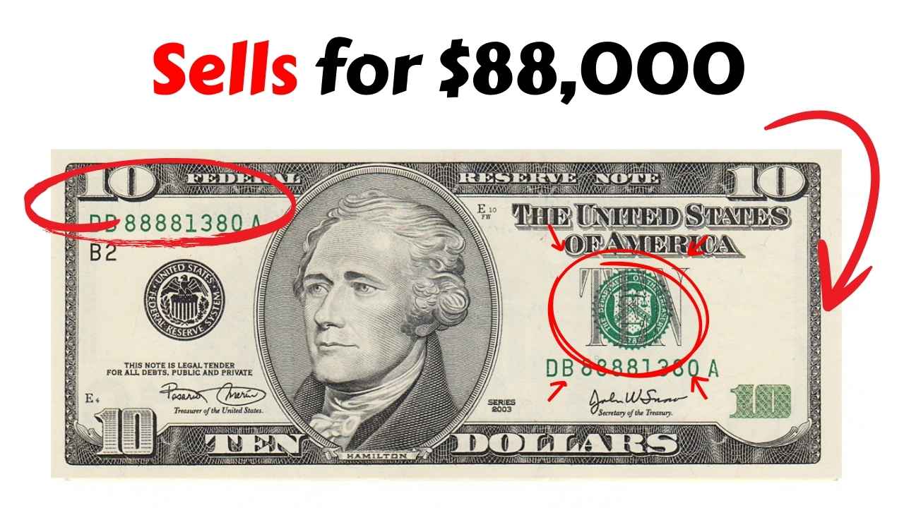 $10 Bill with $1 Print Error Sells for $88,000 - Check Yours Now
