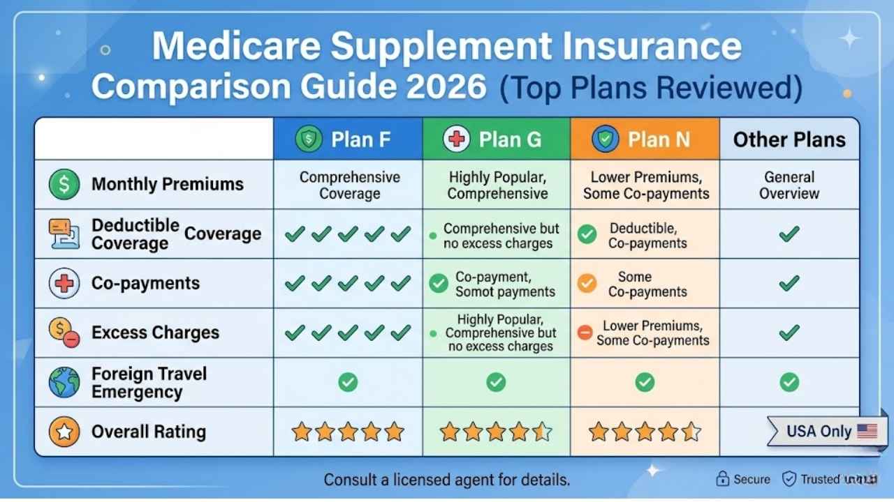 Medicare Supplement Insurance Comparison Guide 2026 (Top Plans Reviewed)